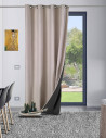 Rideau Galena Thermique Occultant 140x180cm Naturel