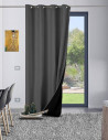 Rideau GALENA Thermique Occultant 140x300 cm Anthracite