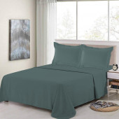 Parure de Draps 100% Percale de coton anthracite
