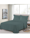 Parure de Draps 100% Percale de coton anthracite