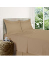 Parure de Draps Percale de coton mastic