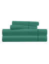 Parure de Draps percale de coton céladon 4 pièces