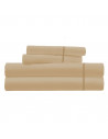 Parure de Draps percale de coton mastic 4 pièces