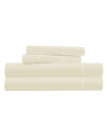 Parure de Draps percale de coton naturel 4 pièces