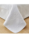 Couvre lit matelassé uni blanc 250x260 cm - détail