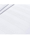 Couvre lit M23-6012 géométrique uni blanc - détail
