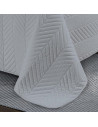 Couvre lit M23-6012 géométrique uni gris