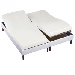 drap housse 2x70x190 blanc