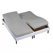drap housse 2x70x190 blanc