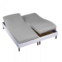 drap housse 2x70x190 blanc