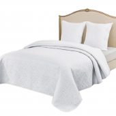 Couvre lit M23-7001-BLANC fond blanc