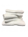 Lot de 5 Grandes Serviettes Eponge 600 g/m²  100 % coton - Blanche