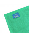 Serviettes de bain 50x100 cm pur coton 600 grammes Alpes Blanc vert printemps