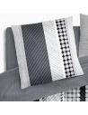 Taie housse de couette Géométrique gris