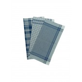 Lot de 6 mouchoirs 3 quadrillages différents 40x40cm