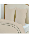 Taies d'oreiller boutis matelassé couleur Lin
