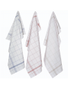 3 torchons accroché Pro classique coton et Lin 70x70