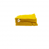 Gant de toilette jaune 20x15cm
