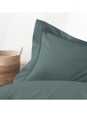 Visuel zoom taies d'oreiller percale rectangle 50x70 cm anthracite