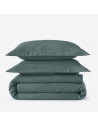 HDC percale 80 fils + taies rectangle anthracite photo produit