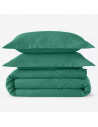 Housse de couette percale de coton 240x280 cm + 2 taies rectangles