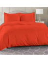 Visuel d'ambiance HDC percale + taies rectangle 50x70 cm terracotta