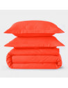HDC percale 80 fils + taies rectangle terracotta photo produit