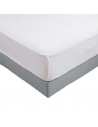 Protège Matelas 400 g/m2 forme drap housse fond blanc