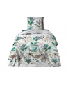 Housse de couette 1 place Summer flower fond blanc