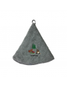Essuie Main Rond Marmotte Gris