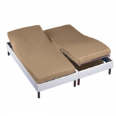 drap housse 2x70x190 blanc