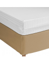 Housse de matelas intégrale coloris blanc 140x190 sur matelas