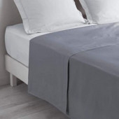 Drap plat Anthracite 180x290 cm