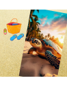 Serviette de plage Tortue plage sur Fond sable 100x180cm