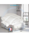 Infographie de la couette en plumes 360g 260x240 cm, made in France