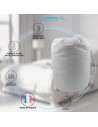 Couette hiver plumes et duvet made in France - Infographie