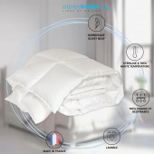 Couette 90% duvet 300g 140x200 infographie