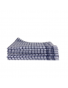Mouchoirs de Travail Carreaux Bleu et Blanc (Lot de 12) sur fond blanc