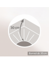 Drap Housse 180x200 Gris anthracite bonnet 30 cm