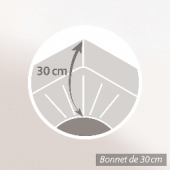 protège matelas imperméable 140x190 cm bonnet 30 cm