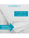 Couette duvet 4 saisons Jumelable par pressions