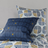 Visuel des taies d'oreiller de la housse de Couette 220x240 cm Sirius 100% coton