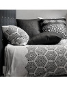 Visuel des taies d'oreiller de la housse de couette 240x260 cm Pavage coton 57 fils