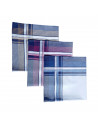 Lot de 12 mouchoir en tissu Adrien coton jumel 44x44 cm réutilisables et élégants pour usage quotidien