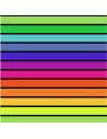 Serviette de plage au motif rayures multicolore, zoom sur les motifs
