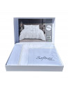 Coffret housse de couette 220x240 cm satin de coton 120 fils/cm²