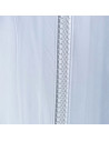 Broderie housse de couette blanche 220x240 cm satin de coton 120 fils/cm²