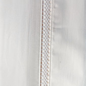 Broderie housse de couette beige 220x240 cm satin de coton 120 fils/cm²