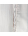 Broderie housse de couette beige 220x240 cm satin de coton 120 fils/cm²