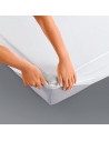 Protège Matelas Imperméable Molleton Coton 200g/m²  160x200 Drap Housse